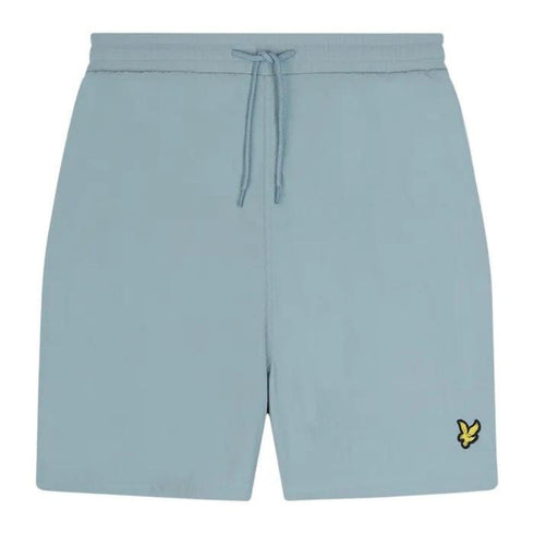 Lyle & Scott Branded Logo Slate Blue Swim Shorts