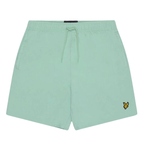 Lyle & Scott Branded Logo Turquoise Shadow Swim Shorts M