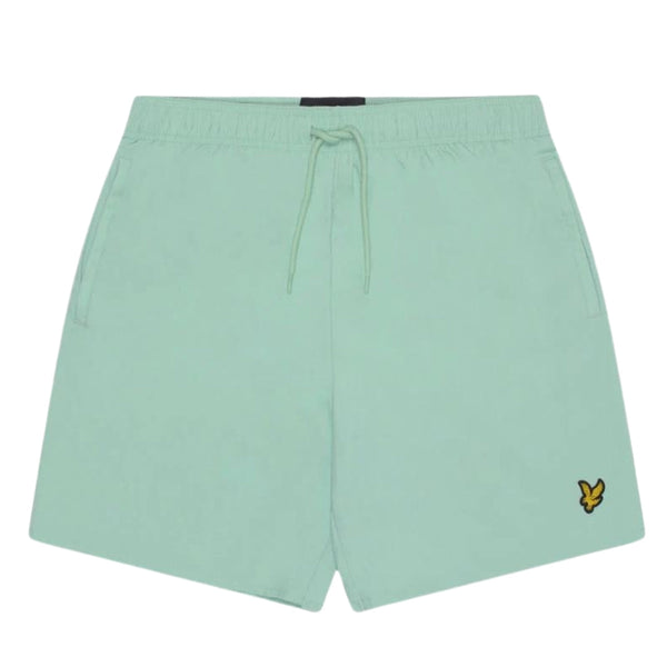 Lyle & Scott Branded Logo Turquoise Shadow Swim Shorts M