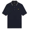 Lyle & Scott Tipped Collar Dark Navy Polo Shirt