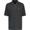 Lyle & Scott Textured Stripe Gunmetal Grey Polo Shirt