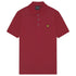 Lyle & Scott Brand Chest Logo Burgundy Polo Shirt S