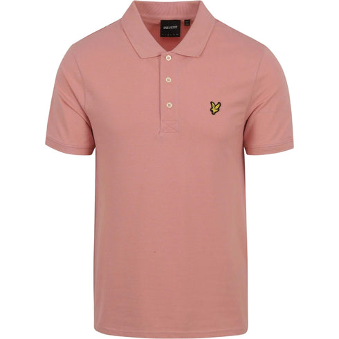 Lyle Scott Pink Plain Polo Shirt
