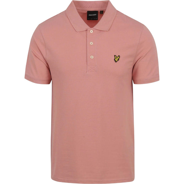 Lyle Scott Pink Plain Polo Shirt