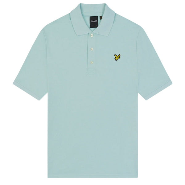 Lyle & Scott Brand Chest Logo Clear Sky Polo Shirt