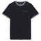 Lyle & Scott Embroidered Tipped Dark Blue T-Shirt