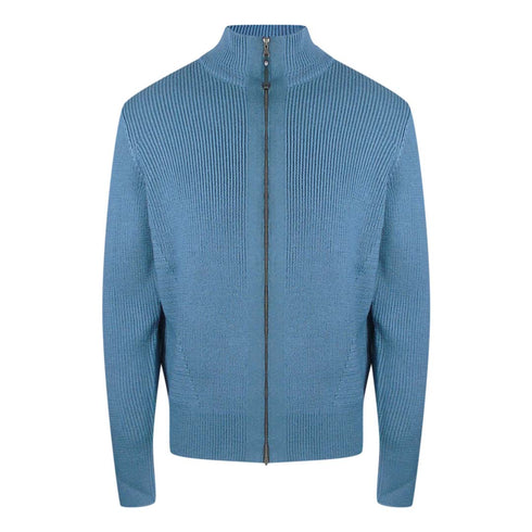Parajumpers Manny Hydro Blue Zip-Up Sweatshirt L
