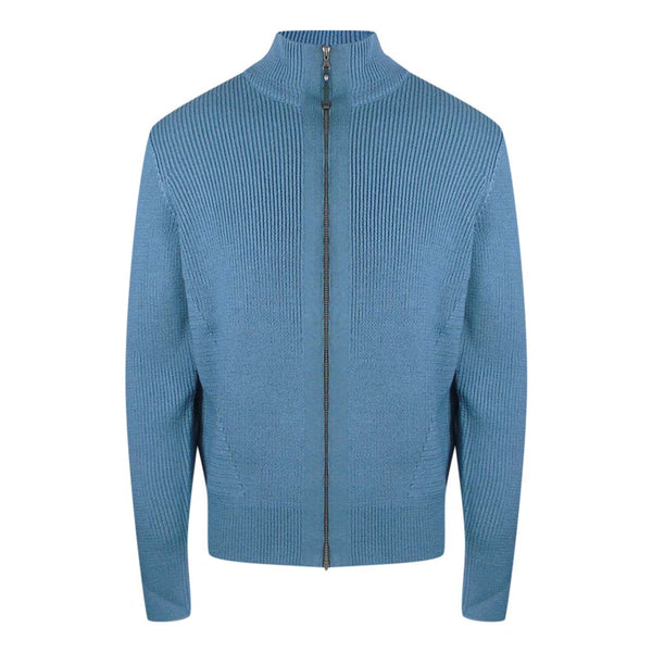 Parajumpers Manny Hydro Blue Zip-Up Sweatshirt L