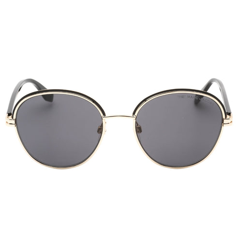 Marc Jacobs Round Grey Lensed Black Gold Sunglasses Marc 532 0RHL IR