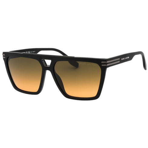Marc Jacobs Gradient Brown F Lens Matte Black Sunglasses Marc 717 0003E