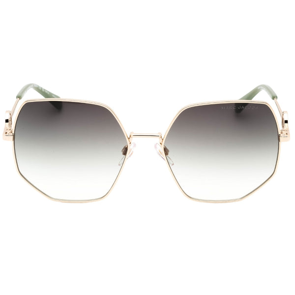 Marc Jacobs Green Leg Ends Gold Sunglasses One Size