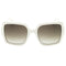 Marc Jacobs Brown Lens Ivory White Sunglasses One Size