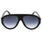 Marc Jacobs Large Oval Black Sunglasses One Size