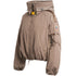 Parajumpers NAADZ PWJKIN31 776 Atmosphere Light Brown Oversize Down Bomber Jacket Womens S