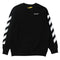Off-White Kids Rubber Arrow Logo Black Sweatshirt 8Y