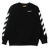 Off-White Kids Rubber Arrow Logo Black Sweatshirt 8Y