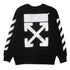 Off-White Kids Rubber Arrow Logo Black Sweatshirt 8Y