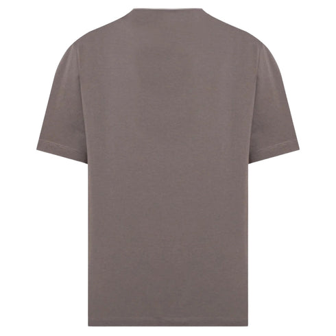 Off-White Paint Mirror Logo Slim Fit Grey T-Shirt XS