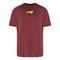 Off-White Thunder Stable Oversized Fit Burgundy T-Shirt XS