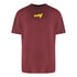 Off-White Thunder Stable Oversized Fit Burgundy T-Shirt XS