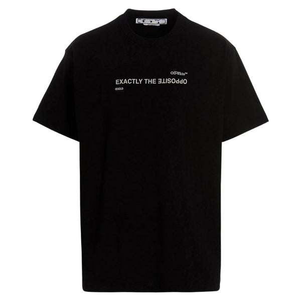 Off-White Spiral Opposite Over Short Sleeve Tee Black XXS