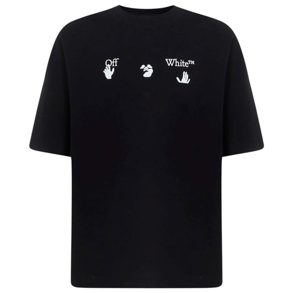 Off-White Big OW Logo Skate Fit Black T-Shirt XS