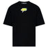 Off-White Degrade Thunder Logo Oversized Fit Black T-Shirt XS