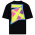 Off-White Degrade Thunder Logo Oversized Fit Black T-Shirt XS