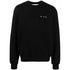 Off-White OW Logo Slim Fit Crewneck Black Sweatshirt XS