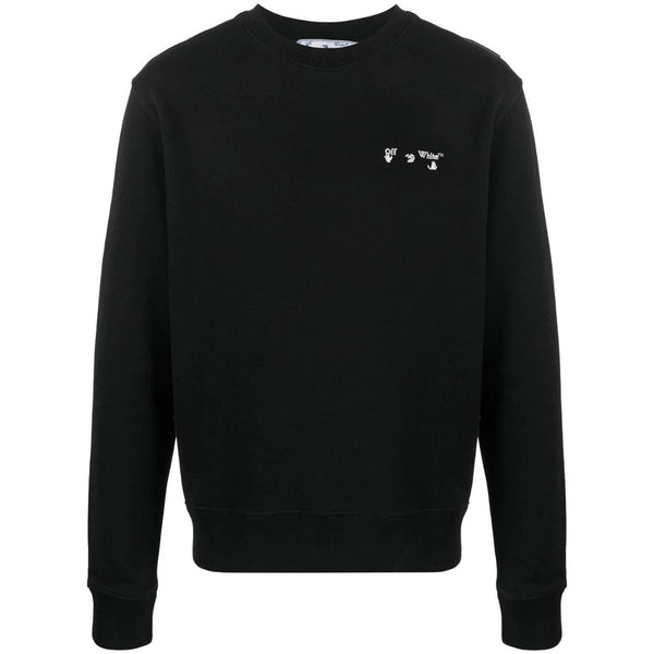 Off-White OW Logo Slim Fit Black Sweatshirt XS