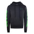 Off-White ICA Vintage Spray Arrow Design Slim Fit Black Hoodie XS