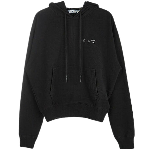 OFF WHITE OMBB037F21FLE0061001 1001 BLACK OFF WHITE OMBB037F21FLE006 HOODED SWEATSHIRT MENS XL