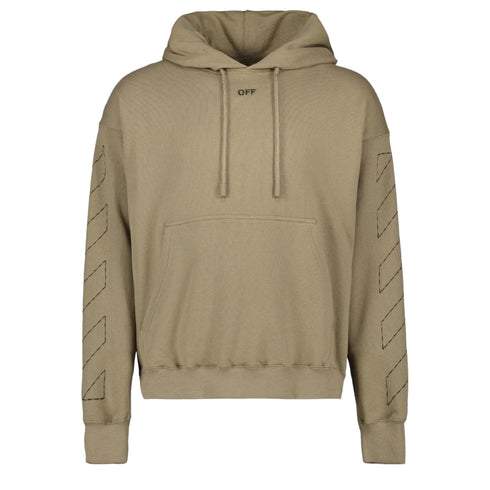 Off-White Off Stitch Skate Hoodie Beige XS