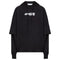 Off-White Carlos Type Double Tee Black Hoodie S