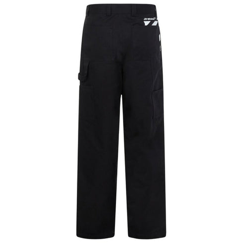 Off-White Diag Pocket Carpenter Pant Black Trousers S