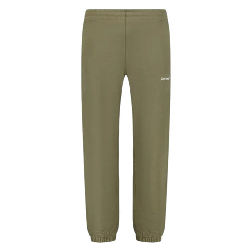 Off-White Wave Diag Slim Shorten Sweatpant Army Green XL