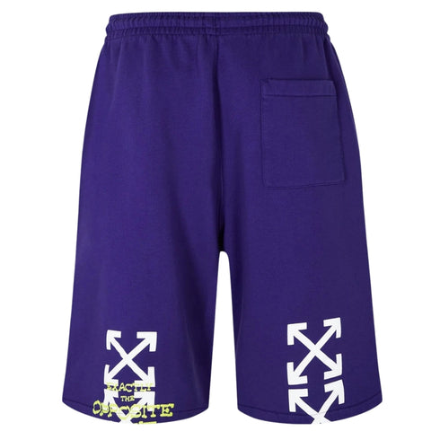 Off-White Opposite Arrow Skate Sweatshorts Purple M