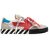 Off-White New Low Vulcanized Suede Grey Sneakers UK 10