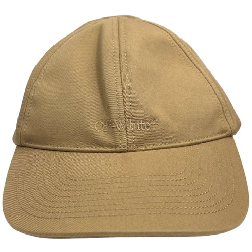 Off-White Monotone Logo Baseball Cap Beige OMLB040G21FAB0016101