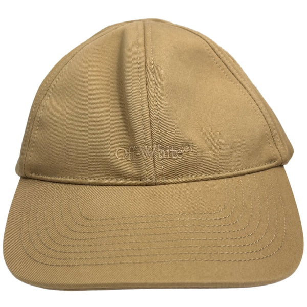 Off-White Monotone Logo Baseball Cap Beige OMLB040G21FAB0016101
