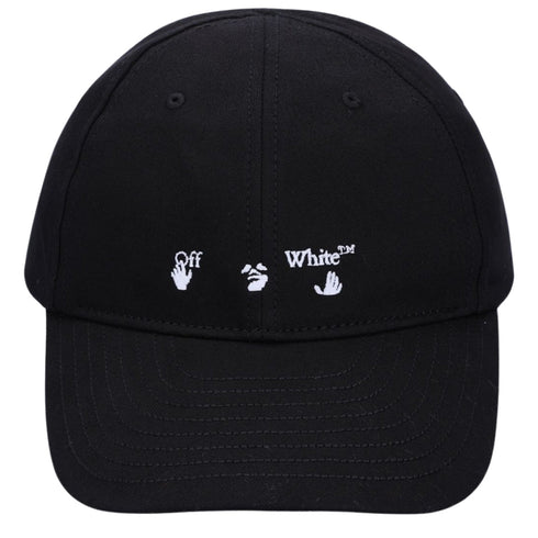 Off White Hands Off Logo Baseball Cap Black Hat