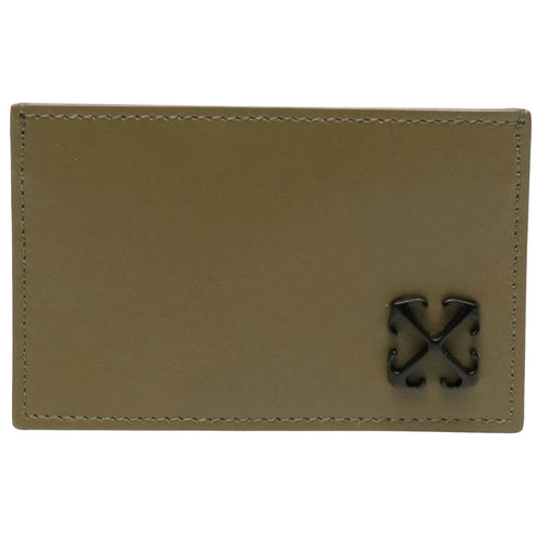 Off White Omnd066F23Lea0015610 Jitney Simple Card Case Military Accessories Mens