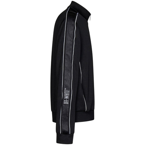 Off-White Knit Tape Track Jacket Black M