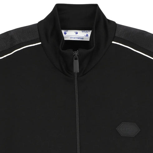 Off-White Knit Tape Track Jacket Black M