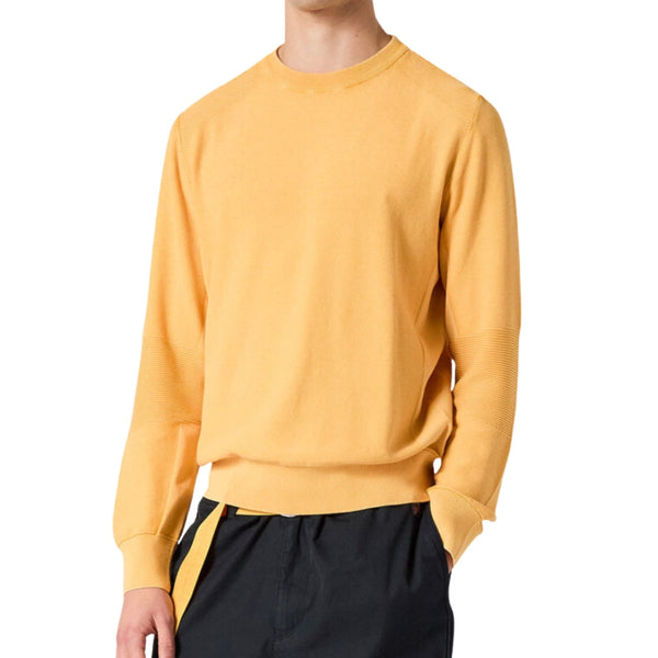 Parajumpers Orval Pmknpk03 519 Yellow Crewneck Sweater Mens