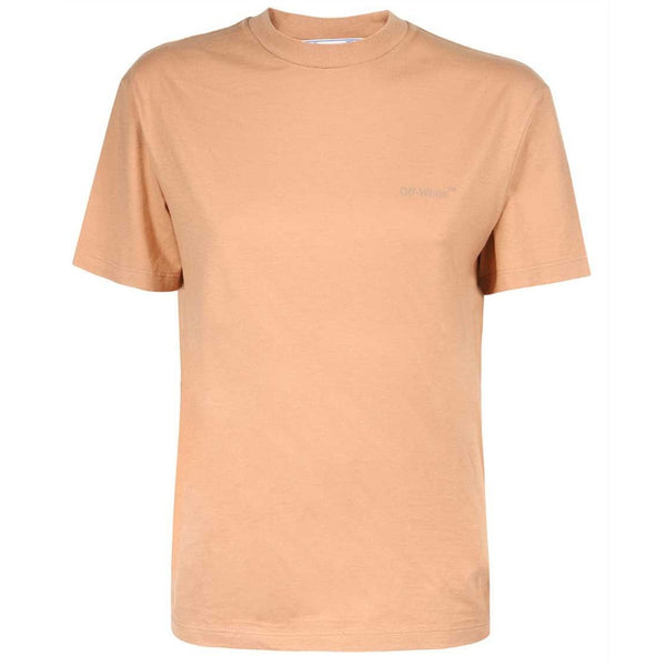 Off-White Diag Regular Fit Brown T-Shirt XXS