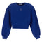 Off-White Embroidered Mini Arrow Cropped Crewneck Blue M