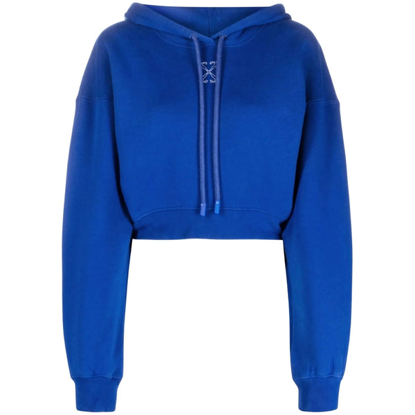 Off-White Embr Mini Arrow Crop Hoodie Blue XS