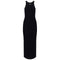 Off-White Basic Ribbed Black Dress S