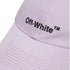 Off White Helvetica Logo Baseball Cap Purple Hat